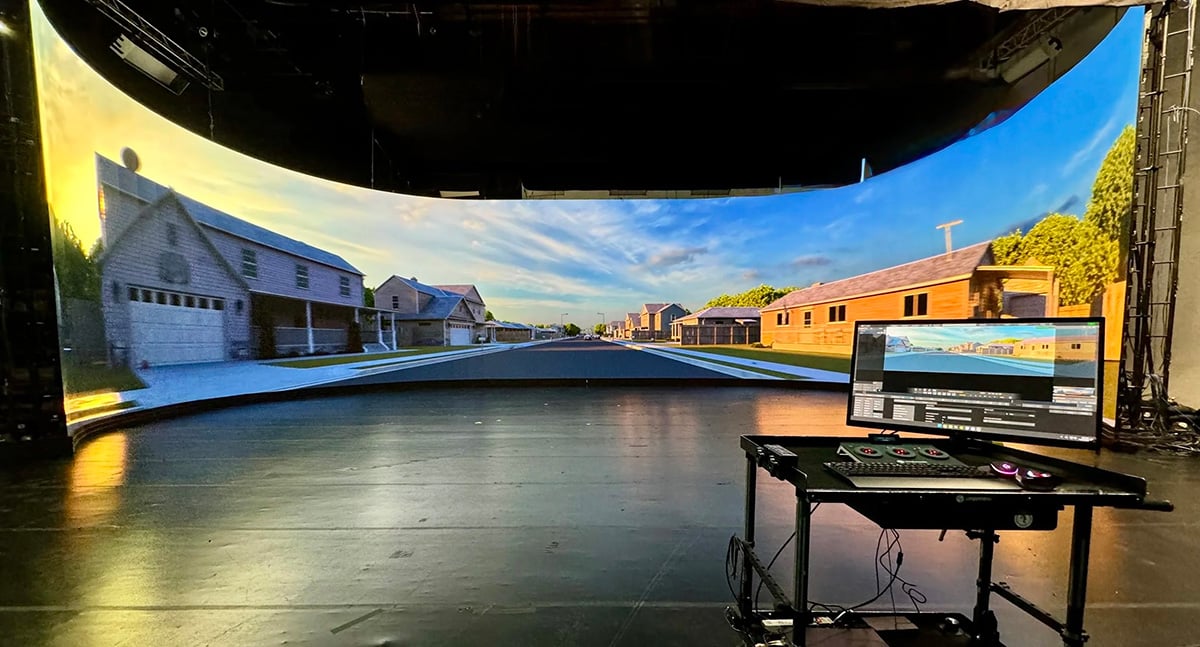 Virtual production set up